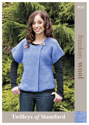 Sideways Knit Tunic in Twilleys Freedom Wool - 9132