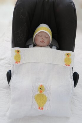 I'm Quackers Newborn Baby Car Seat Blanket & Hat