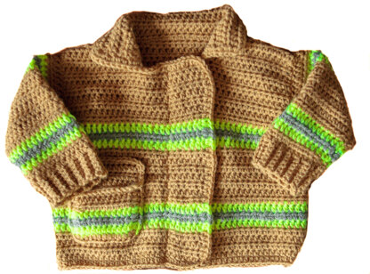 Firefighter baby sweater