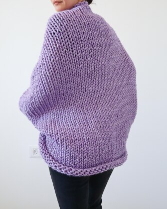 Super Bulky Slouchy Shrug Knitting pattern by Michelle Greenberg