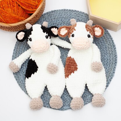 Cow lovey crochet pattern. Baby lovey