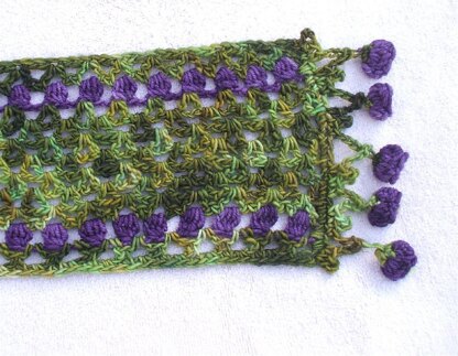 Dancing Crocus Scarf and Infinity Scarf
