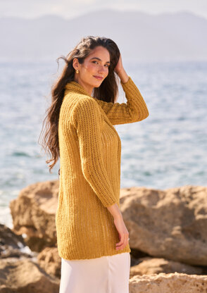 Honeycomb Coat in MODE at Rowan Alpaca Cotton PDF