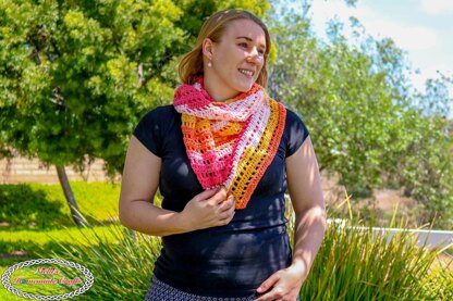 Sunset Boomerang Scarf