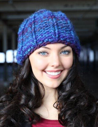 Hat in Plymouth Yarn Cannoli - f731 - Downloadable PDF