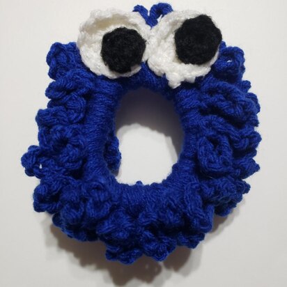 Cookie Monster Hair Scrunchie