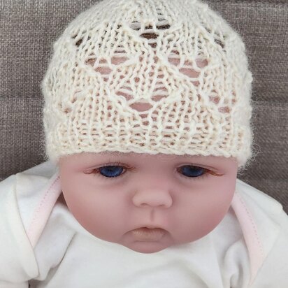 Carly - prem baby lace hat