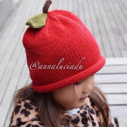 Knit apple hat