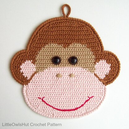 080 Monkey potholder or decor