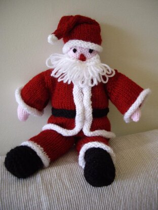 Santa knitted toy