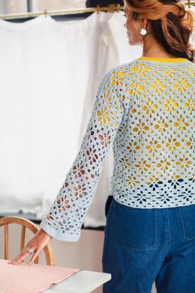 Floral open work Jumper