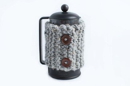 French Press Cover Bodum Coffee Tea Warmer Chunky Wrap