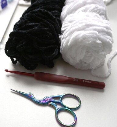 Crochet pattern for the cute panda Kuma