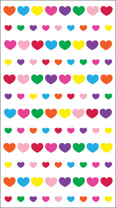 Sticko Dimensional Stickers - Teeny Mini Hearts
