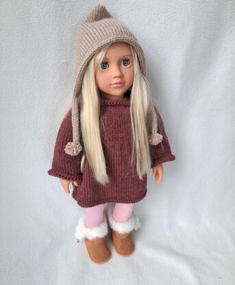 Doll Tunic and Pixie Bonnet