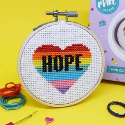 The Make Arcade Hope Heart Cross Stitch Kit
