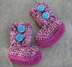 Bulky Button Loop Booties - Toddler Sizes