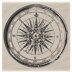 Stampers Anonymous Tim Holtz Mounted Red Rubber Stamp 2"X2" - Compass