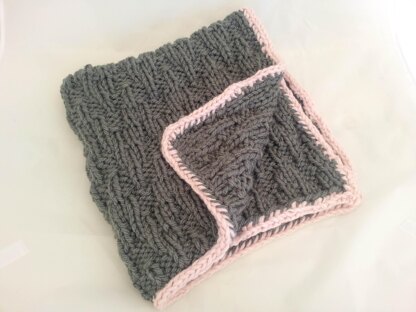 Chunky Chic Chevron Blanket