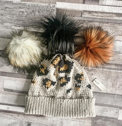 Lovey Love Leopard Print Beanie