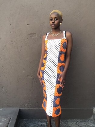 Honeycomb Granny Square Dress
