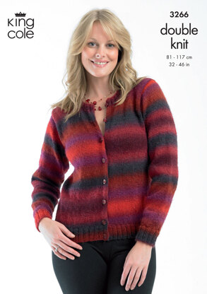 Cardigans in King Cole Riot DK - 3266
