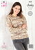 Sweaters Knitted in King Cole Shadow Chunky - 5825 - Downloadable PDF