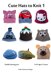 Cute Hats to Knit 1 - pig, cat, owl, bear, racing car