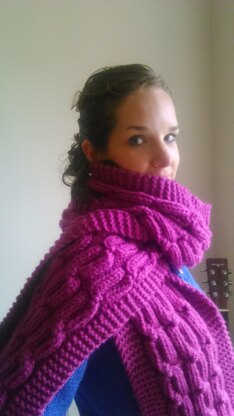 Snuggly Cabled Scarf
