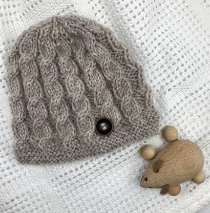 Harper - Cabled Baby Hat