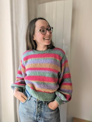 Strippie Sweater - KnitSis