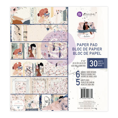 Prima Marketing Indigo Collection 8x8 Paper Pad