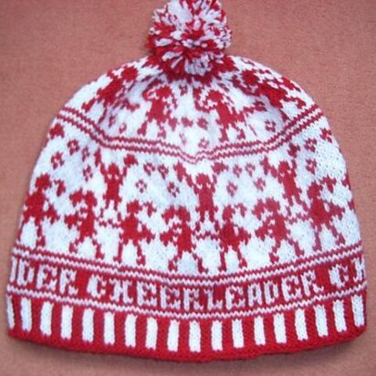 Cheerleader beanie - knitting pattern