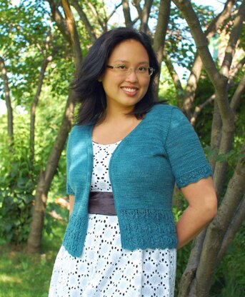 Laura Chau Bellevue Cardigan for Fingering Weight Yarn PDF