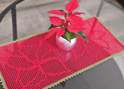 Poinsettia Table Runner