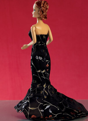 McCall's Gowns Stole Dresses Coats and Hat for 11Â« Doll M7520 - Paper Pattern Size One Size Only