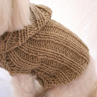 P02 Dog Hoodie Sweater - knitting pattern