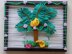 Crochet Palm Tree in a Frame (Wall Decor)