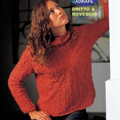 Orange Chups Pullover in Adriafil Bubble - Downloadable PDF