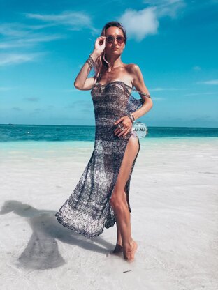 Beach open sides maxi dress