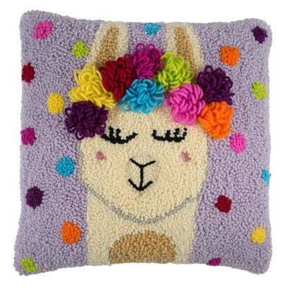 Trimits Festival Llama Punch Needle Kit - 36 x 36cm