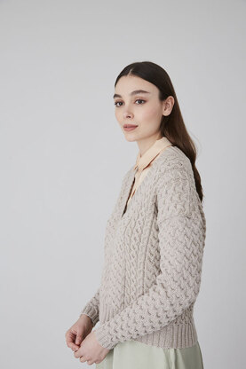 Falkirk - Jumper Knitting Pattern for Women in Debbie Bliss Rialto DK - Downloadable PDF