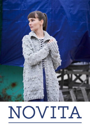 Bobble Cardigan in Novita Natura - Downloadable PDF