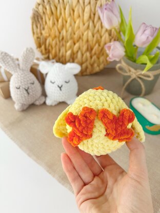 Crochet Easter eggs animal plush amigurumi pattern Crochet bunny plush, chicken, sheep Easter decorations