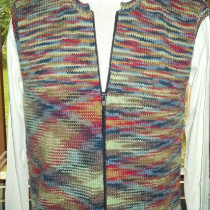 Zipped waistcoat