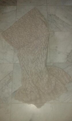 Knitted Alpaca Lace Scarf