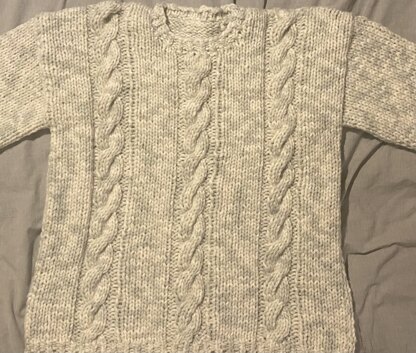 Super chunky cable sweater