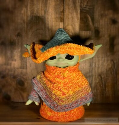 Baby yoda clearance knitted hat