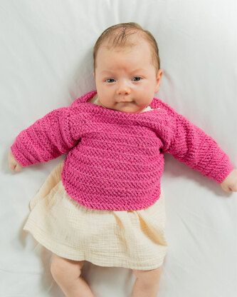 Eddie Jumper - Sweater Crochet Pattern For Babies in MillaMia Naturally Baby Soft by MillaMia