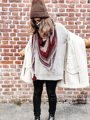 Dried Lavender Shawl